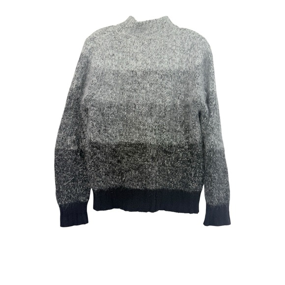 Women's White Stag S Angora/Lambs Wool/nylon Blend Pullover Sweater Black gray - Picture 1 of 5